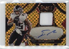 2025 Panini Select Signature Memorabilia Gold Prizm /10 Tyler Allgeier Auto 00kr