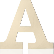 Wooden Letters 12 Inch A, 1/5 Inch Thick Large Wooden Letters for Wall Decor Unf