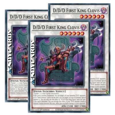 D/D/D FIRST KING CLOVIS 3x   (D/D/D Clovis Primo Re)   Common   DOOD EN038   1Ed