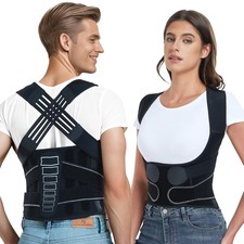 Back Brace Posture Corrector for Women and Men with Spine Vertical Alignment ...