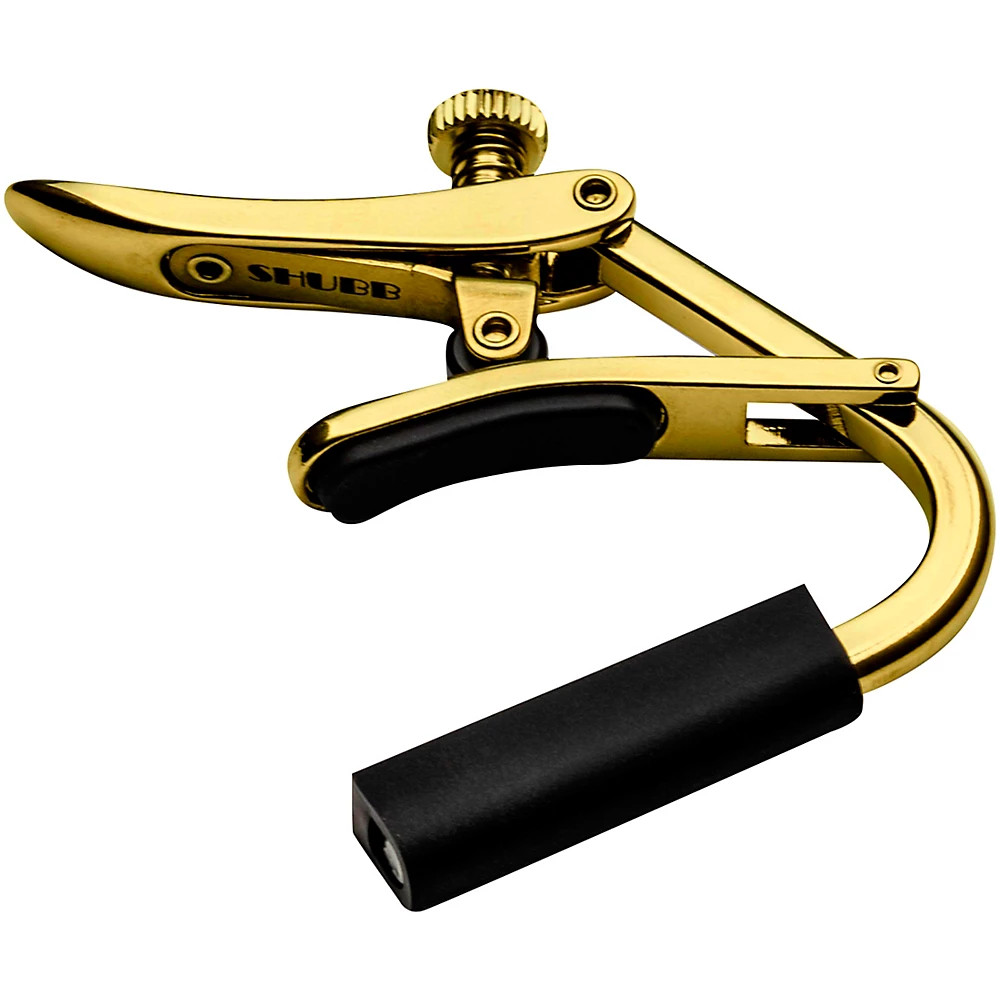 Shubb Capo Royale Series C5G Capo For Banjo/Mandolin, Gold Finish