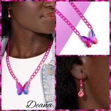 Paparazzi ~ FASCINATING FLYER ~ Pink Necklace 