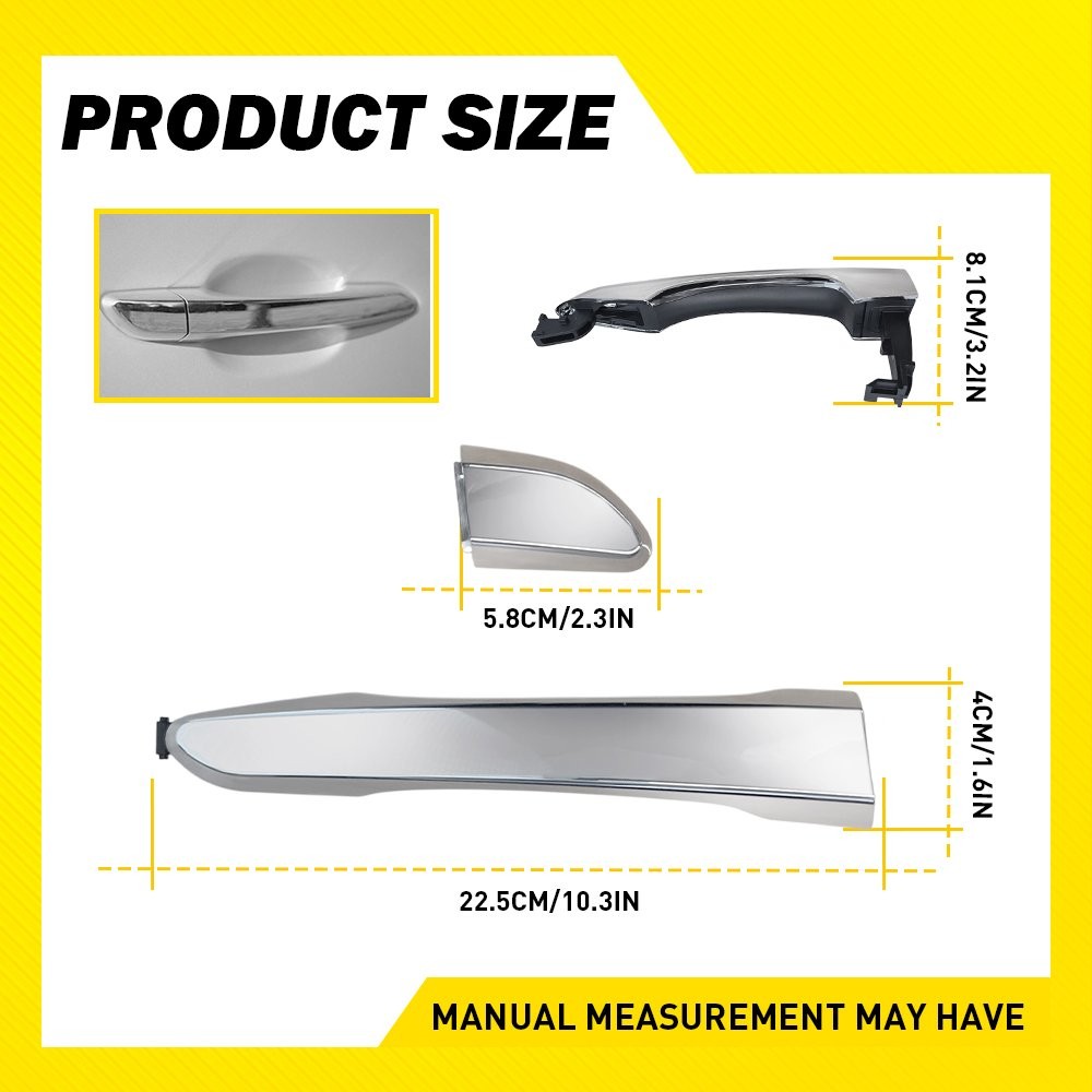 For 2016-21 Hyundai Tucson OE Style Rear Passenger Outer Exterior Door Handle EE thumbnail 10