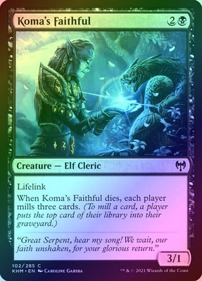 Koma's Faithful Foil (102) Kaldheim KHM MTG Magic