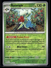 Roserade 009/162 Uncommon Temporal Forces Pokemon Reverse Holo Lightly Played