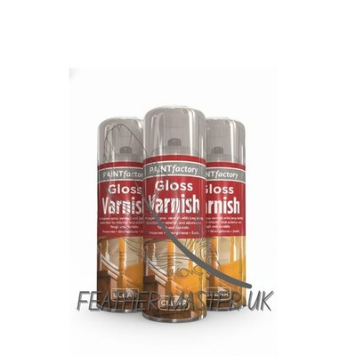 3x 400ml Glanzlack Spray kratzfest, UV-beständig, schnelltrocknender Decklack