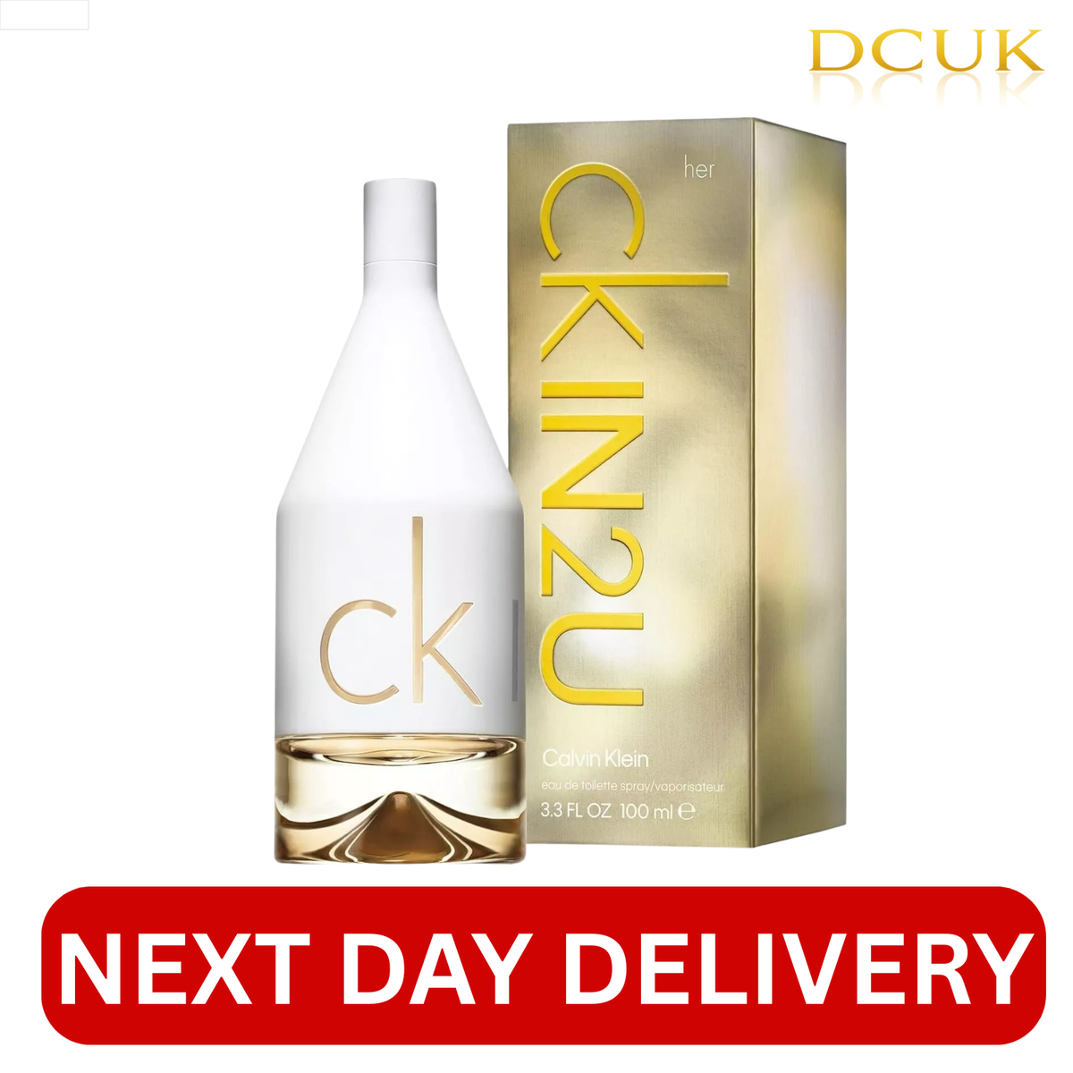 CK Calvin Klein In2U For Her Eau De Toilette 100ml EDT Spray For