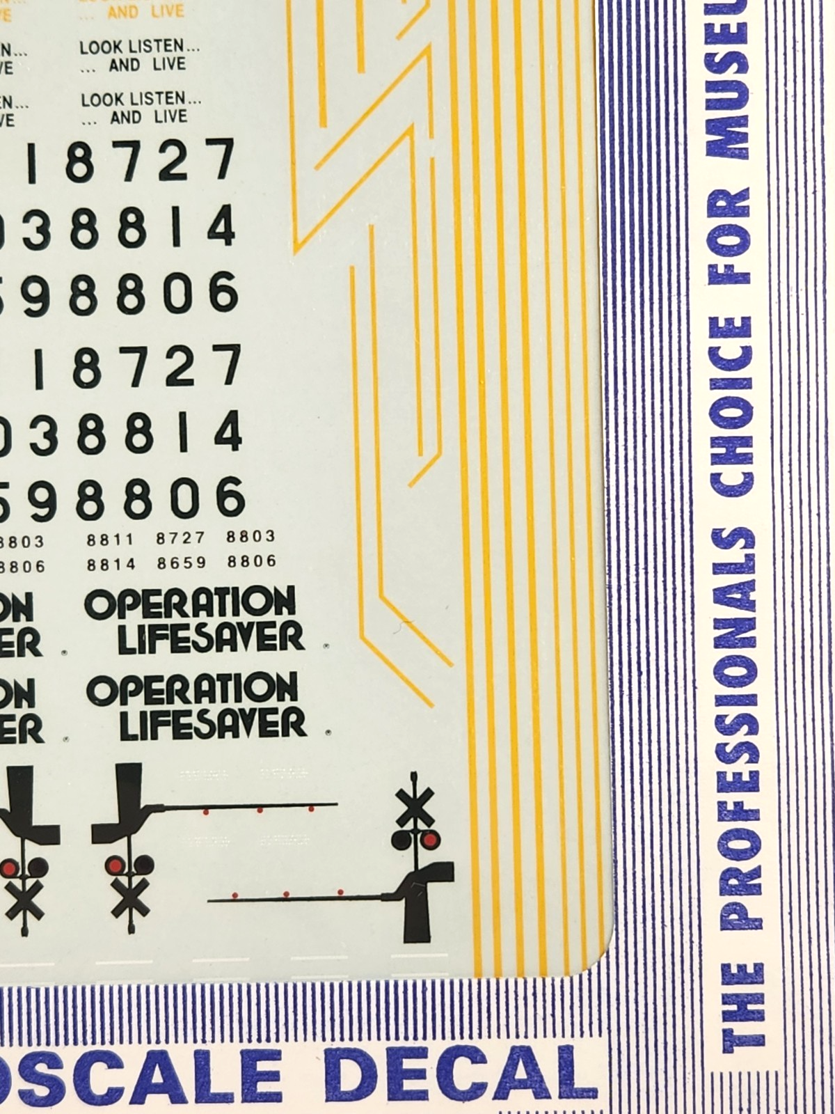 Microscale HO Decals #87-928 C&NW AC-4400, Dash-9 w/Operation Lifesaver ...