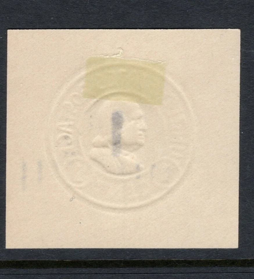 US Scott U495 Die 3 Mint Hinged Cut Squares - CV 2.10$ - Image 2 of 2