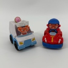 Blippi Mini Vehicles Lot Ice Cream Truck and Red Race Car Toy Set