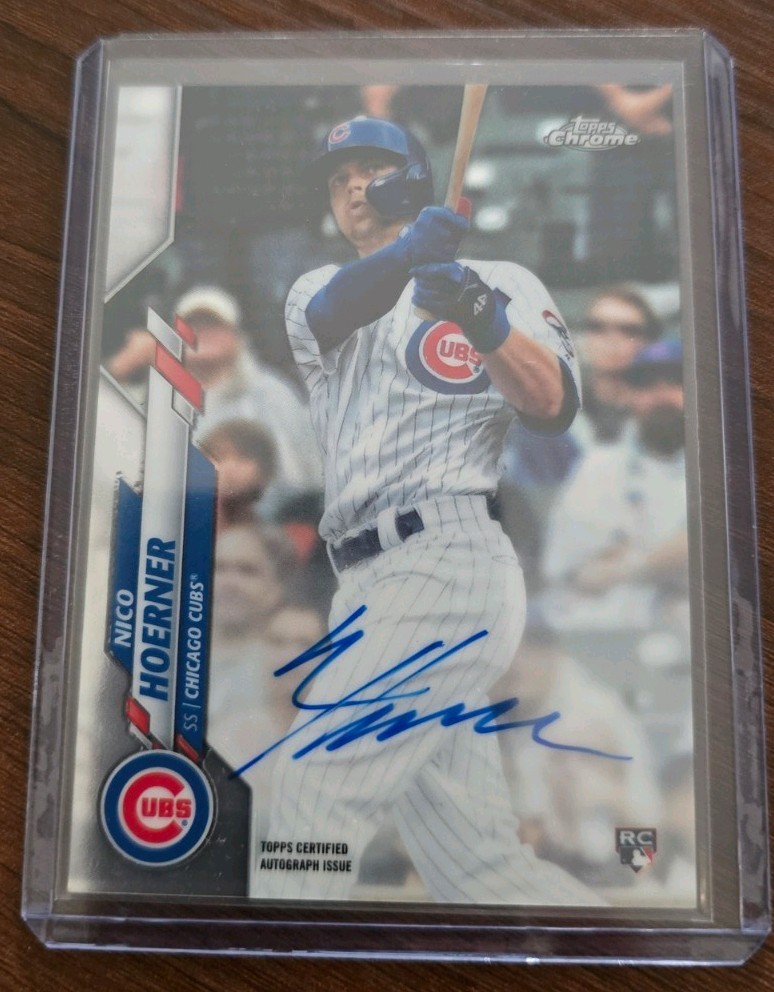 2020 Topps Chrome - Rookie Autographs Nico Hoerner #RA-NH - RC