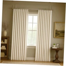 Thermal-Insulated Blackout Noise-Reducing Pinch 40"W x 84"L (Pack of 2) Natural