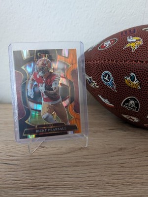 2025 Panini Select - Ricky Pearsall #16 Concourse Black & Orange Shock Prizm