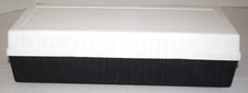 Vintage Plastic Audio Cassette Holder Storage Case Holds 15 Tapes