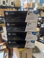 Lot of 4 HP LaserJet 304A Genuine HP Toner CC530A CC531A CC532A CC533A EXPIRED