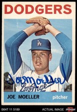 1964 Topps #549 Joe Moeller Dodgers AUTO Signed