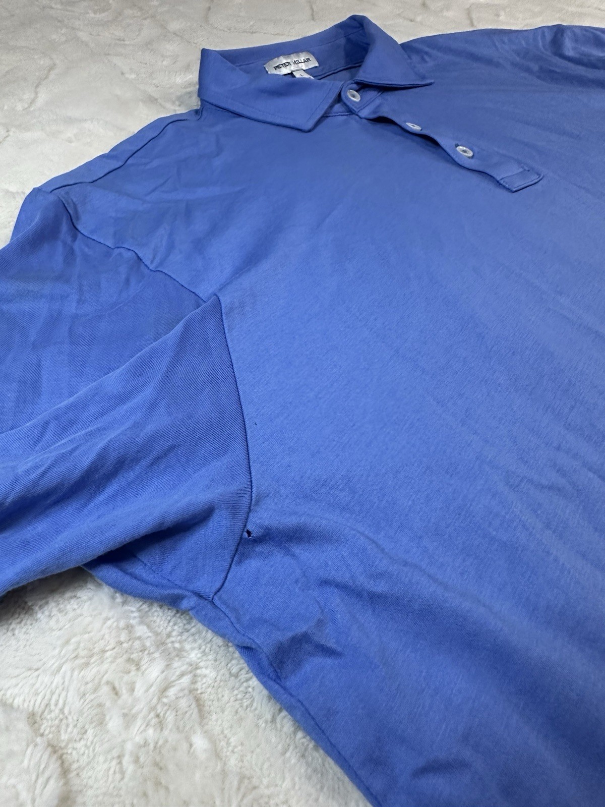 Peter Millar Collection Solid Navy Blue Pima Cott… - image 8