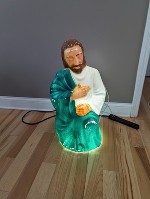 Vintage Shepherd Blow Mold General Foam 27'' Christmas Nativity 