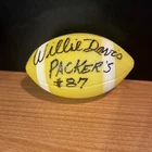 💥 Willie Davis Autographed Mini Football #87 Green Bay Packers
