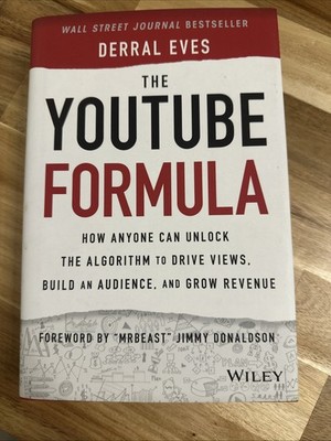 The YouTube Formula by Derral Eves Hardcover 2021 Wiley E-Commerce Marketing