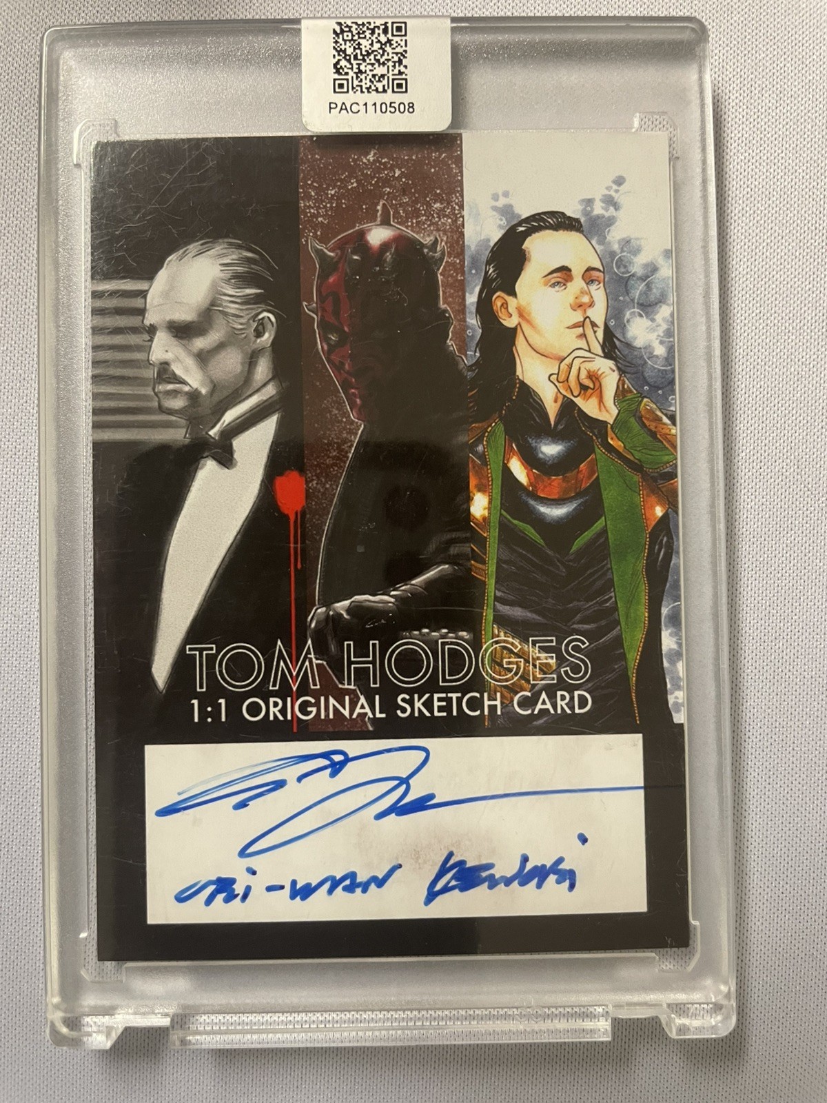 Topps Star Wars Obi-Wan Kenobi Clone Wars Tom Hodges Auto Sketch 1/1 view 2