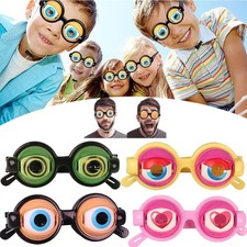 Crazy Eye Blink Funny Glasses Kids Party Eyewear Dropping Eyeball Prank Toy