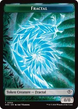 Fractal  // Pest  Token MTG T Normal 4 // 8 Secrets of Strixhaven SOS NM
