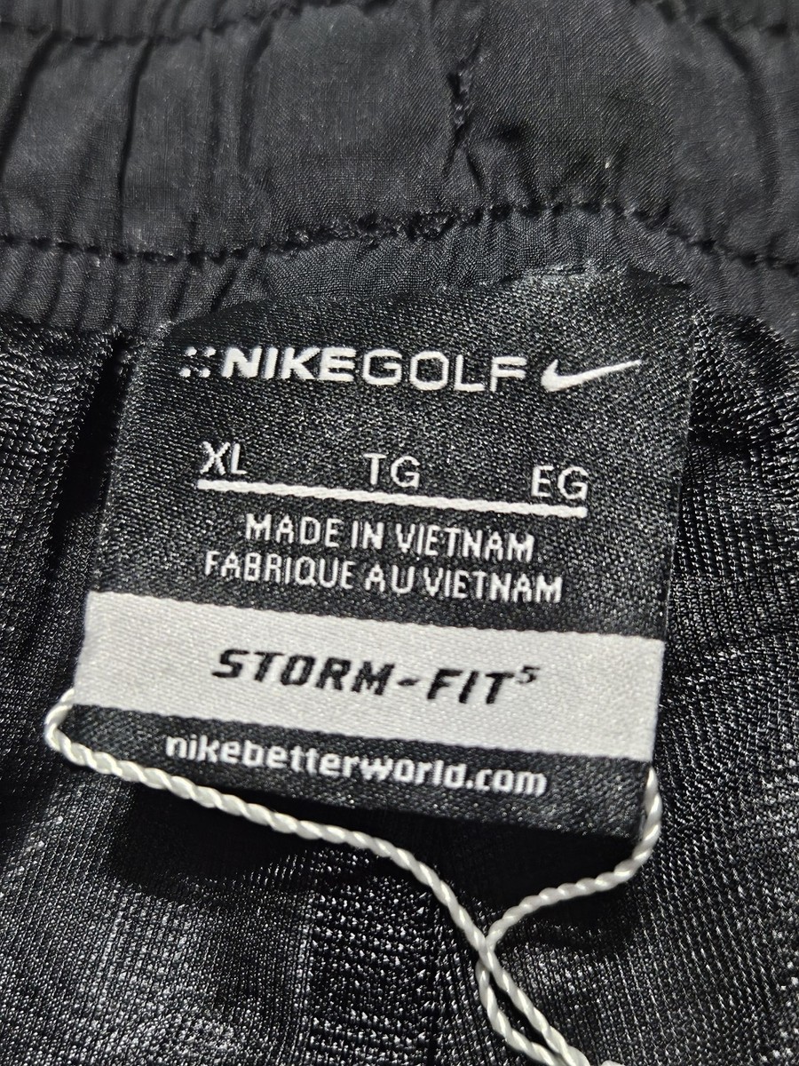 Nike Golf Storm Fit Mens Black Waterproof Rain Suit Jacket/Pants
