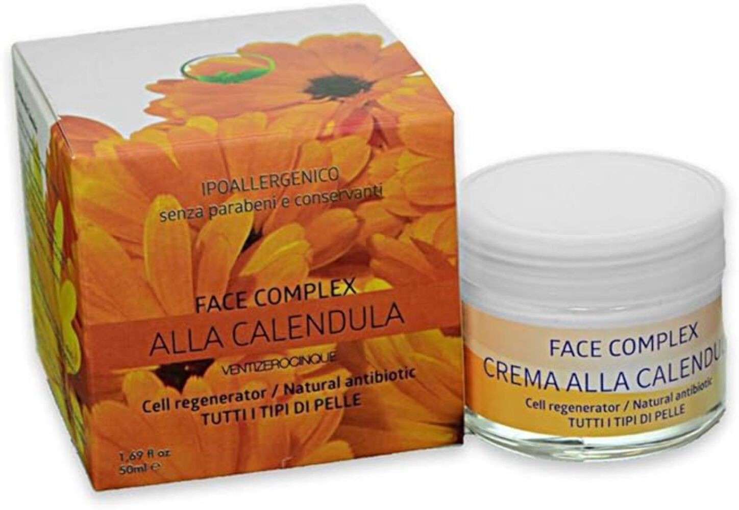 Crema Alla Calendula Lenitiva Doposole Rigenerante Antibiotico Naturale Ustioni