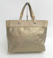 Autentica borsa a tracolla CHANEL Paris Biarritz MM in tela pvc I#49669