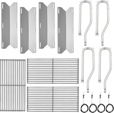 Heat Plate & Burner with Cooking Grid Grates Replacement for Brinkmann & Nexgril