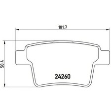 BREMBO P24063 Brake Pad Set Rear Fits Ford Mondeo Jaguar X-Type Proton Gen-2