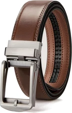 BOSTANTEN Belt Men Leather Reversible Belts for 1 3/8" 001-vintage Brown 