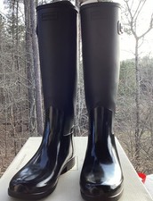 Hunter Original “Refined Tall Gloss Duo” Boots IOB Size US 10 /EU 42 Women’s
