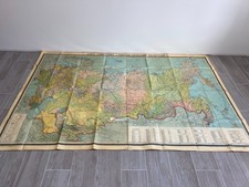 Vintage 1979 Large Map Soviet Union 1:4000000 Republics USSR protecting 86"56"