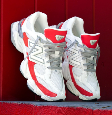 New Balance 9060 White Red U9060JBE Men's Size New | eBay