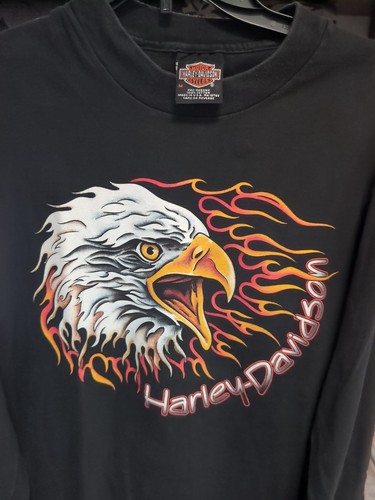 Harley-Davidson Cowanda, NY Long Sleeve Shirt Mens Med Free Shipping  - Picture 2 of 8