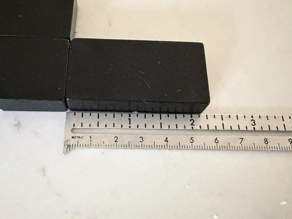 Catalin Dominoes Bakelite #640 Extra Thick Black by Cardinal in Original Box - Image 4 of 4