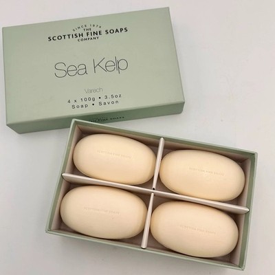 The Scottish Fine Soaps Company Sea Kelp Bar Spa Soap Four 3.5 oz Bars