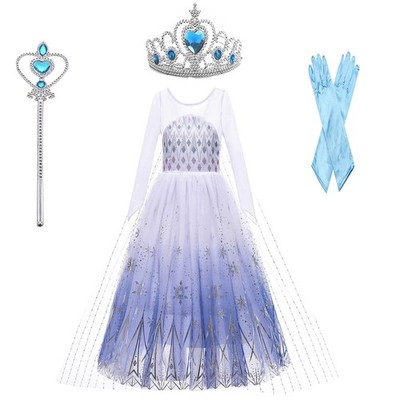2026 Longer Style Luxury Princess Girls Dress Ball Gown Girls Birthday Wedding
