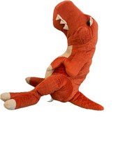 Toy R Us Rare Orange T-Rex Dinosaur 17 Plush Stuffed Animal Toy Medium Size