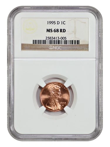 1995-D 1C NGC MS68RD - Lincoln Cent (Modern)