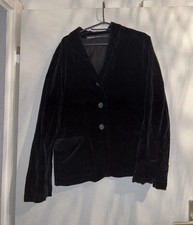 Rundholz Samt Blaster Jacke Schwarz Gr. M