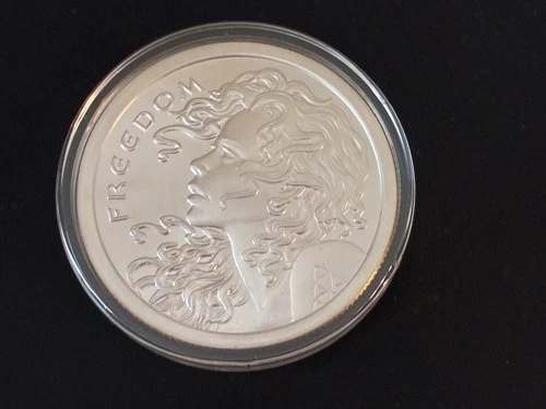 2014 Freedom Girl 5 Troy Ounce Round SILVER SHIELD,  .999 Pure AG