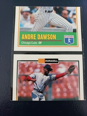 Andre Dawson Ozzie Smith Cardinals MISCUT 1993 Duracell Black Border ODDBALL WOW