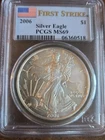 2006 American Silver Eagle PCGS MS69 First Strike Beautiful Tone...