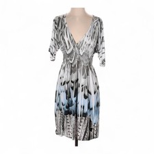 Mi Manchi Deep V-neck Knit Cocktail Dress - Size Small