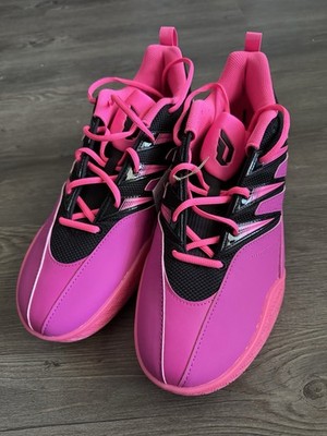 Adidas US 13.5 Men's Pink Black Lifestyle Basketball Dame Certified 3 JI1545 New