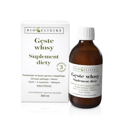 Nahrungsergänzungsmittel Bioelixire Dickes Haar - 300ml, beschleunigt das Haa...
