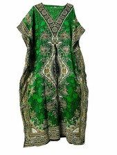 Long-Kaftan-dress-Hippy-Boho-Maxi-One-Women-india-caftan-Tunic-Dress-Night Green